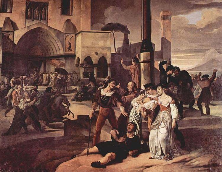 Francesco Hayez Sizilianische Abende china oil painting image